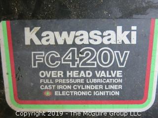 48" Walk Behind Gravely Pro-50 Mower (Model 988077, Serial # 668); with Kawasaki FC420v Electronic Ignition Start Engine (Tecumseh Model # H700-032; D.O.M. 5283-0015)