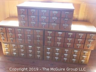 Wooden Card Catalogs