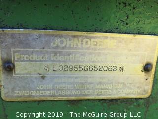 John Deere Tractor; Model 2955; 5276 hours;.SN# L02955G652063