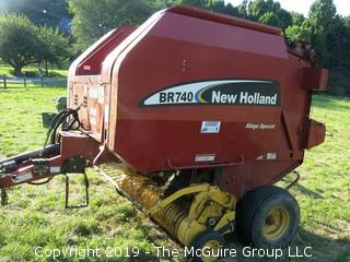 New Holland BR 740 Round Baler; P.I.N. # 65350; (new owner to disassemble monitor from JD 5101E Cab)