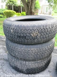 Set of (3) Bridgestone "Blizzak" Steel Belted Radial Tires; 205/60R15