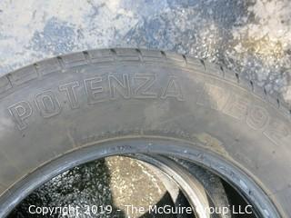 Set of (2)  Bridgestone "Potenza" Tires; 225/60R16 