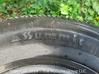 (1) Summit Steel Belted Tire; 225/75R15