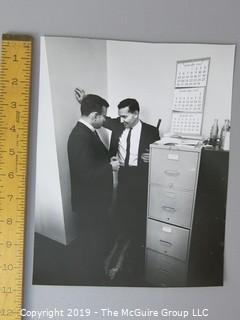 Photographic Story of RFK's U.S. Department of Justice Criminal Prosecution of Jimmy Hoffa, circa 1960's.  Contains more than 75 large format B&W photos, credited to Arthur Rickerby, who chronicled the life of Walter Sheridan, special assistant to Robert F. Kennedy and head prosecuter in the case for a feature story by LIFE Magazine.  Other notables in the story were Jim Neal, Dave Vestal, Bill French.  James Riddle Hoffa was an American labor union leader who served as the President of the International Brotherhood of Teamsters union from 1957 until 1971. He vanished in late July 1975, at age 62.

 
 
