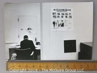 Photographic Story of RFK's U.S. Department of Justice Criminal Prosecution of Jimmy Hoffa, circa 1960's.  Contains more than 75 large format B&W photos, credited to Arthur Rickerby, who chronicled the life of Walter Sheridan, special assistant to Robert F. Kennedy and head prosecuter in the case for a feature story by LIFE Magazine.  Other notables in the story were Jim Neal, Dave Vestal, Bill French.  James Riddle Hoffa was an American labor union leader who served as the President of the International Brotherhood of Teamsters union from 1957 until 1971. He vanished in late July 1975, at age 62.

 
 
