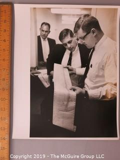 Photographic Story of RFK's U.S. Department of Justice Criminal Prosecution of Jimmy Hoffa, circa 1960's.  Contains more than 75 large format B&W photos, credited to Arthur Rickerby, who chronicled the life of Walter Sheridan, special assistant to Robert F. Kennedy and head prosecuter in the case for a feature story by LIFE Magazine.  Other notables in the story were Jim Neal, Dave Vestal, Bill French.  James Riddle Hoffa was an American labor union leader who served as the President of the International Brotherhood of Teamsters union from 1957 until 1971. He vanished in late July 1975, at age 62.

 
 
