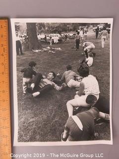 Photographic Story of RFK's U.S. Department of Justice Criminal Prosecution of Jimmy Hoffa, circa 1960's.  Contains more than 75 large format B&W photos, credited to Arthur Rickerby, who chronicled the life of Walter Sheridan, special assistant to Robert F. Kennedy and head prosecuter in the case for a feature story by LIFE Magazine.  Other notables in the story were Jim Neal, Dave Vestal, Bill French.  James Riddle Hoffa was an American labor union leader who served as the President of the International Brotherhood of Teamsters union from 1957 until 1971. He vanished in late July 1975, at age 62.

 
 
