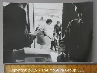 Photographic Story of RFK's U.S. Department of Justice Criminal Prosecution of Jimmy Hoffa, circa 1960's.  Contains more than 75 large format B&W photos, credited to Arthur Rickerby, who chronicled the life of Walter Sheridan, special assistant to Robert F. Kennedy and head prosecuter in the case for a feature story by LIFE Magazine.  Other notables in the story were Jim Neal, Dave Vestal, Bill French.  James Riddle Hoffa was an American labor union leader who served as the President of the International Brotherhood of Teamsters union from 1957 until 1971. He vanished in late July 1975, at age 62.

 
 
