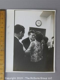 Photographic Story of RFK's U.S. Department of Justice Criminal Prosecution of Jimmy Hoffa, circa 1960's.  Contains more than 75 large format B&W photos, credited to Arthur Rickerby, who chronicled the life of Walter Sheridan, special assistant to Robert F. Kennedy and head prosecuter in the case for a feature story by LIFE Magazine.  Other notables in the story were Jim Neal, Dave Vestal, Bill French.  James Riddle Hoffa was an American labor union leader who served as the President of the International Brotherhood of Teamsters union from 1957 until 1971. He vanished in late July 1975, at age 62.

 
 
