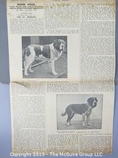 Early dog scrapbook mostly St. Bernards