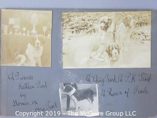 Early dog scrapbook mostly St. Bernards