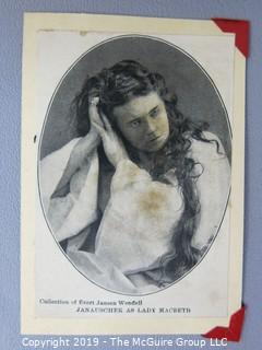 Scrapbook of 19th century actress, Fanny Janauschek