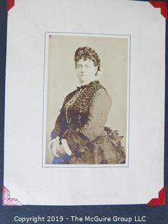 Scrapbook of 19th century actress, Fanny Janauschek