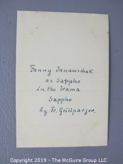 Scrapbook of 19th century actress, Fanny Janauschek