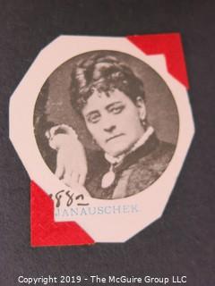 Scrapbook of 19th century actress, Fanny Janauschek