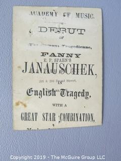 Scrapbook of 19th century actress, Fanny Janauschek