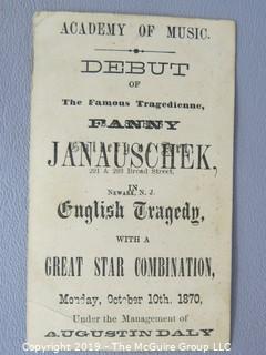 Scrapbook of 19th century actress, Fanny Janauschek