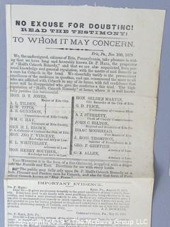 Collection of 19th c ephemera including merchant receipts 