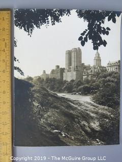 Collection of Large Format B + W Photos of New York City and Central Park taken by iconic photographer Arthur Rickerby