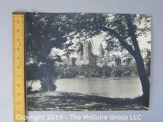 Collection of Large Format B + W Photos of New York City and Central Park taken by iconic photographer Arthur Rickerby