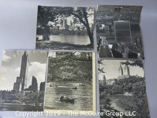 Collection of Large Format B + W Photos of New York City and Central Park taken by iconic photographer Arthur Rickerby