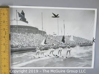 Collection of Large Format B + W Photos including The Chicago Fair of 1950