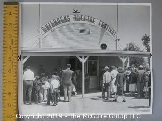 Collection of Large Format B + W Photos including The Chicago Fair of 1950