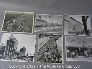 Collection of Large Format B + W Photos including The Chicago Fair of 1950