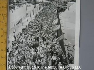 Collection of Large Format B + W Photos including The Chicago Fair of 1950