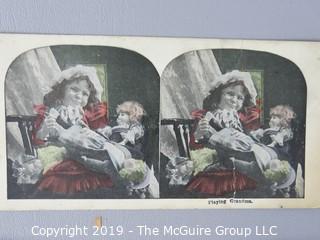 Collection of Stereoscope Cards some color tinted