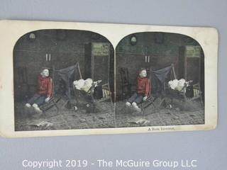 Collection of Stereoscope Cards some color tinted