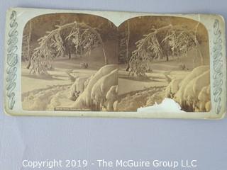 Collection of Stereoscope Cards some color tinted