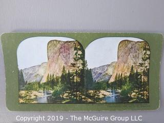 Collection of Stereoscope Cards some color tinted