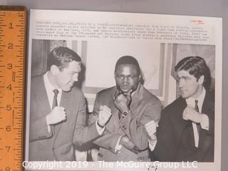 Collection of large format B&W boxing photos including Joe Lewis, Dick Tiger, Joey Archer and Nino Benvenuti