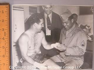 Collection of large format B&W boxing photos including Joe Lewis, Dick Tiger, Joey Archer and Nino Benvenuti