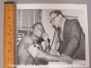 Collection of large format B&W boxing photos including Joe Lewis, Dick Tiger, Joey Archer and Nino Benvenuti