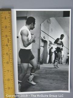 Collection of large format B&W boxing photos including Ken Norton