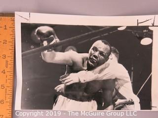 Collection of large format B&W boxing photos including Ken Norton