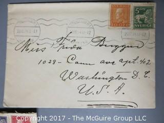 Collection of foreign postage stamped envelopes