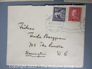 Collection of foreign postage stamped envelopes