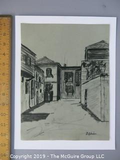 Charcoal on Paper; signed "B. Robinson" lower right; 9 x 11 1/2" 