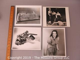 Collection of Large Format B&W photos including original art of The Village Voice