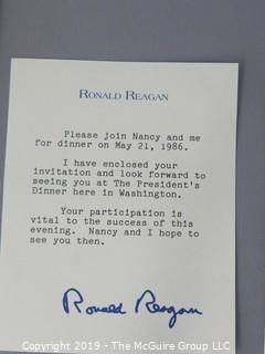 Large Format B&W photos of Ronald and Nancy Reagan, and other Presidential memorabilia