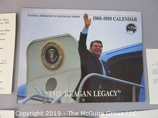 Large Format B&W photos of Ronald and Nancy Reagan, and other Presidential memorabilia