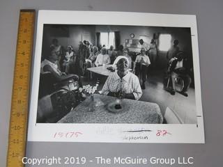 Collection of Large Format B&W photos; Daily Life in America for the Elderly; circa 1981