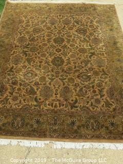 Large 96 x 126 Handwoven Rug. Very good condition, good fringes.