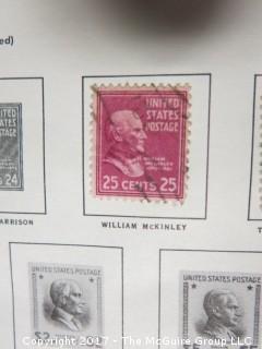 Collection of unsorted postage stamps