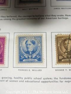 Collection of unsorted postage stamps