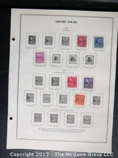 Collection of unsorted postage stamps