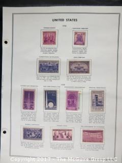 Collection of unsorted postage stamps